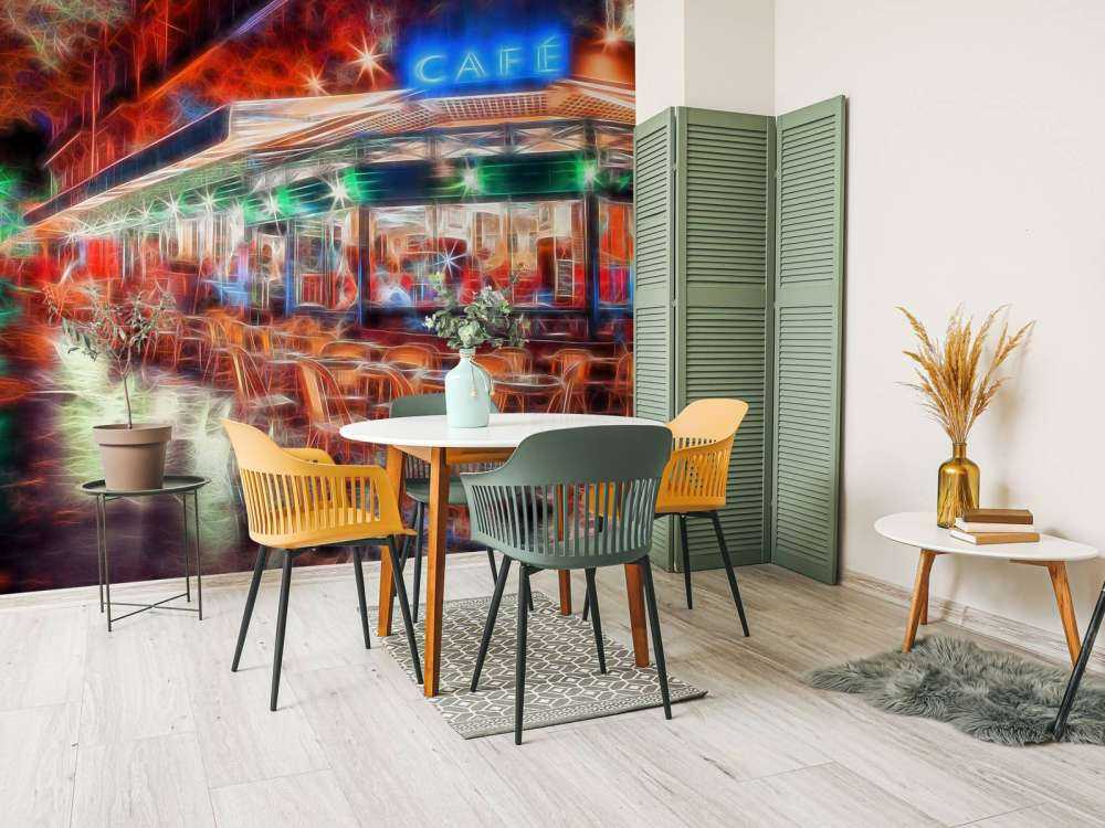 Sidewalk cafe in Paris, France