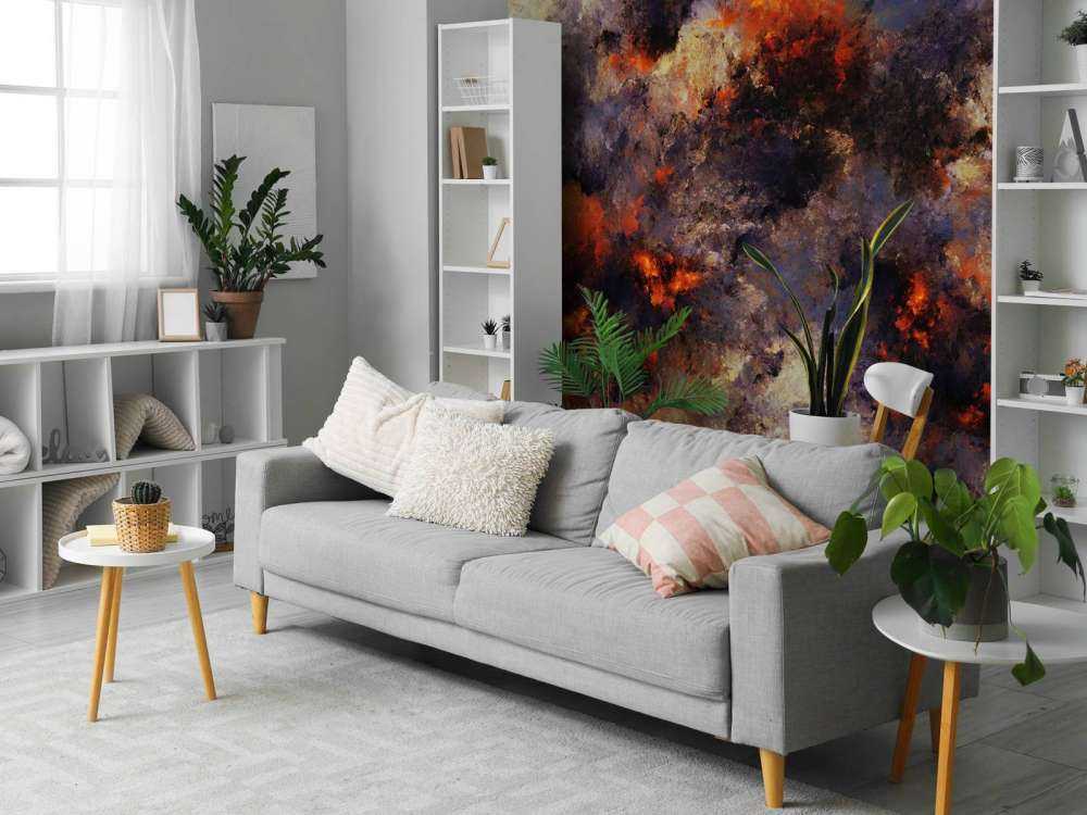 Ciemne abstrakcyjne chmury dymu