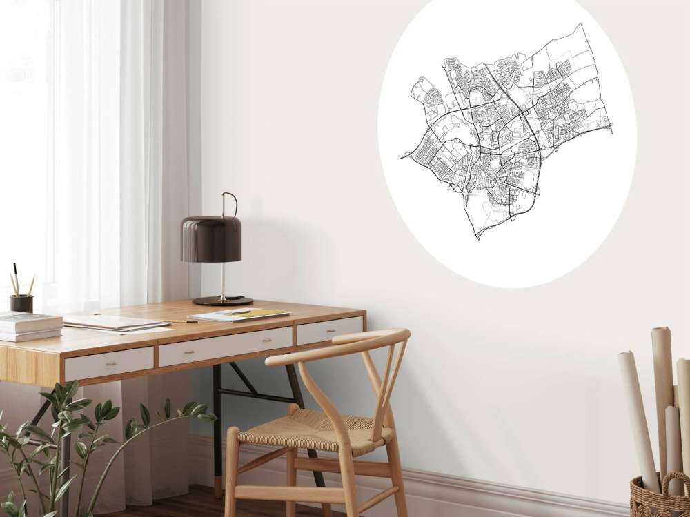 Mapa Den Bosch, biała