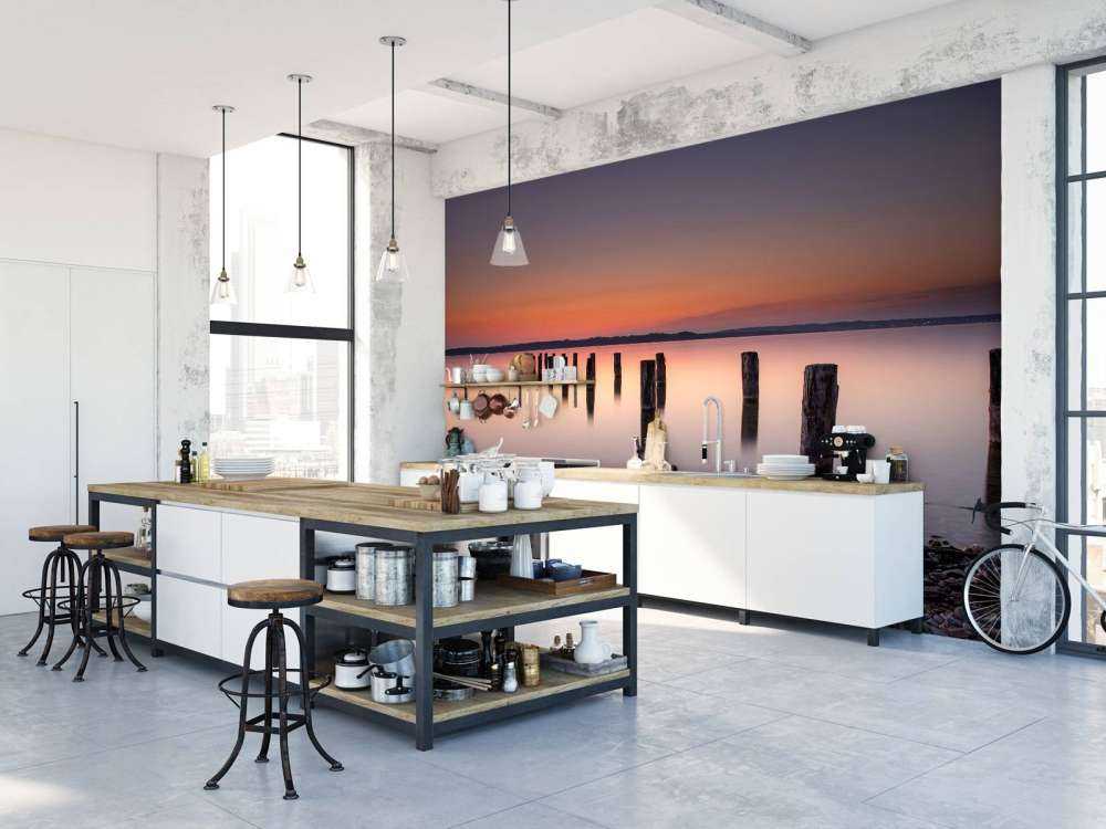 Różowa spokojna plaża