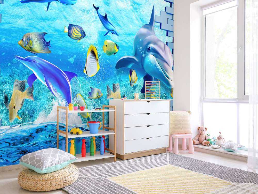 Delfiny za ścianą