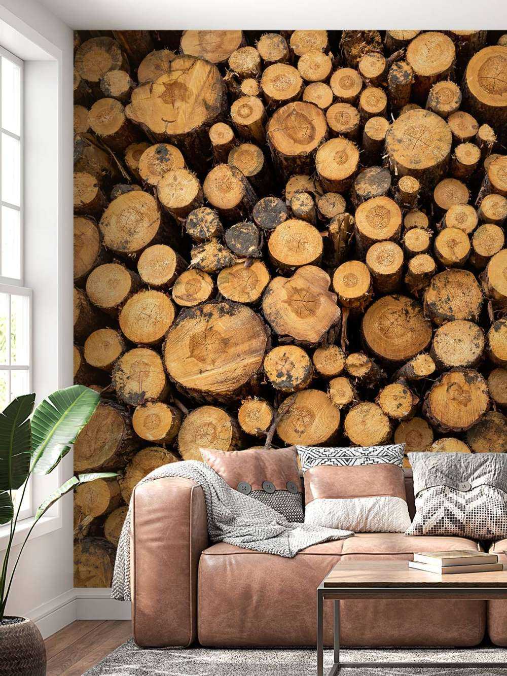 Drewno ułożone w stos