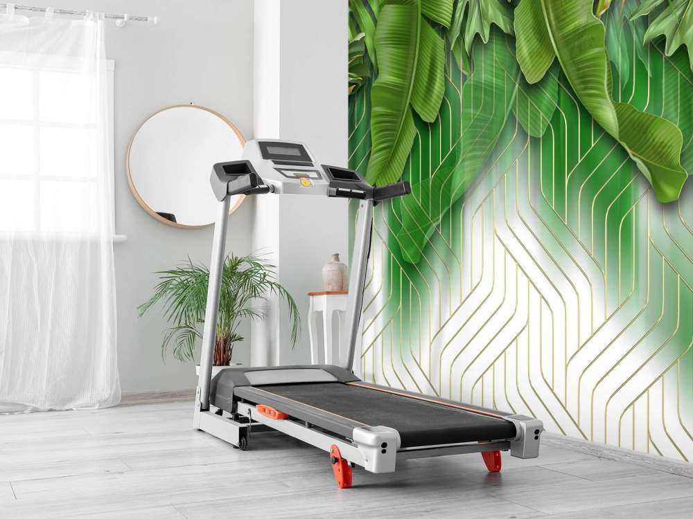 Efekt złotych linii z zielonymi liśćmi