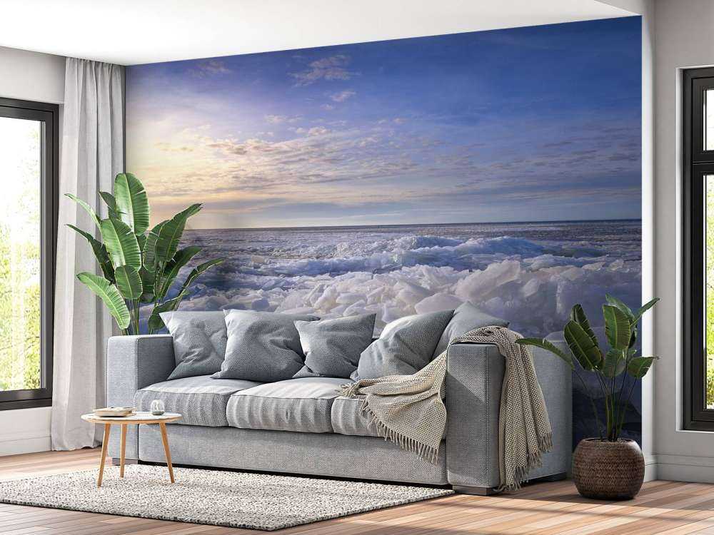 Kruszący się lód na Ijsselmeer