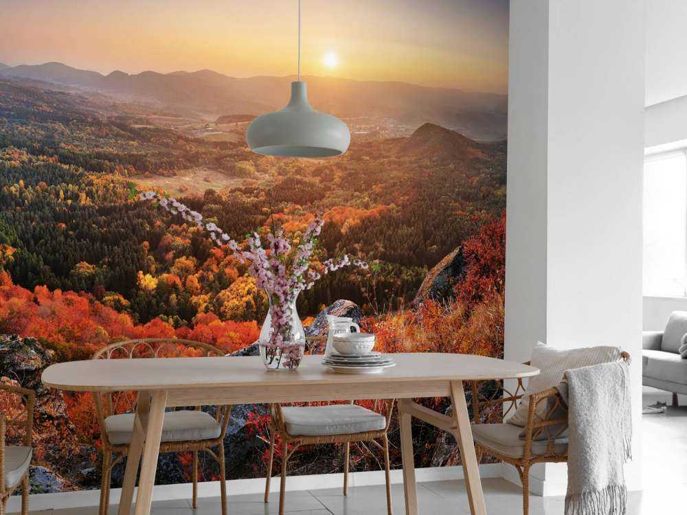 Jesienny krajobraz w górach