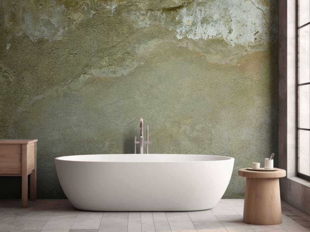 Ściana z odrestaurowanym stiukiem