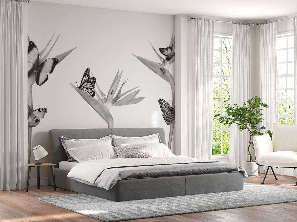 Motyle na rajskich kwiatach