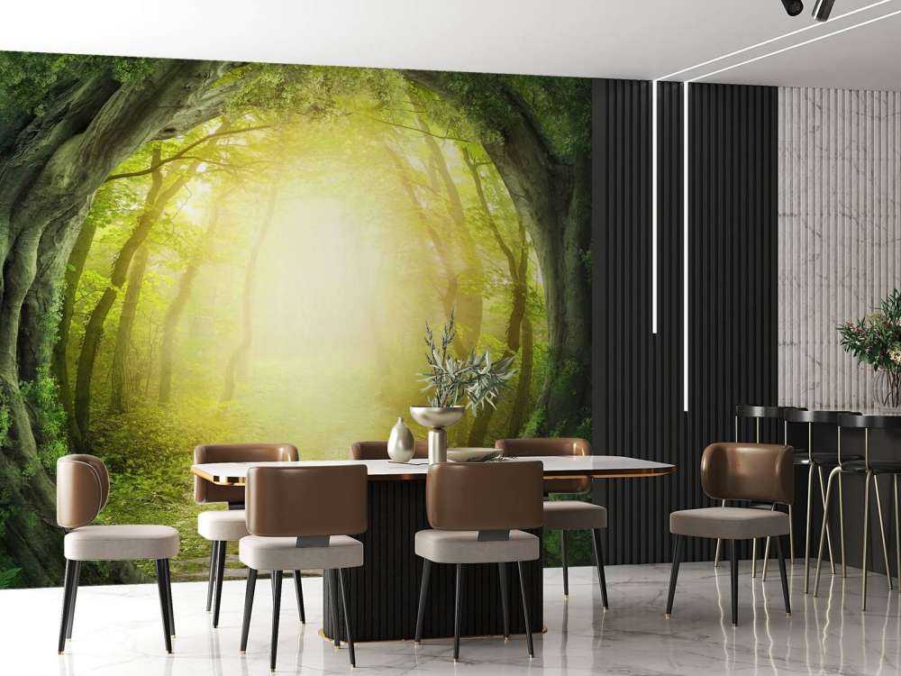 Kamienna ścieżka przez las