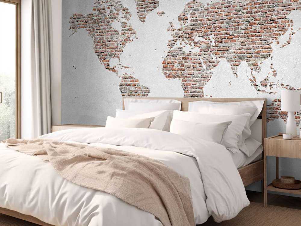 Kamienna mapy świata