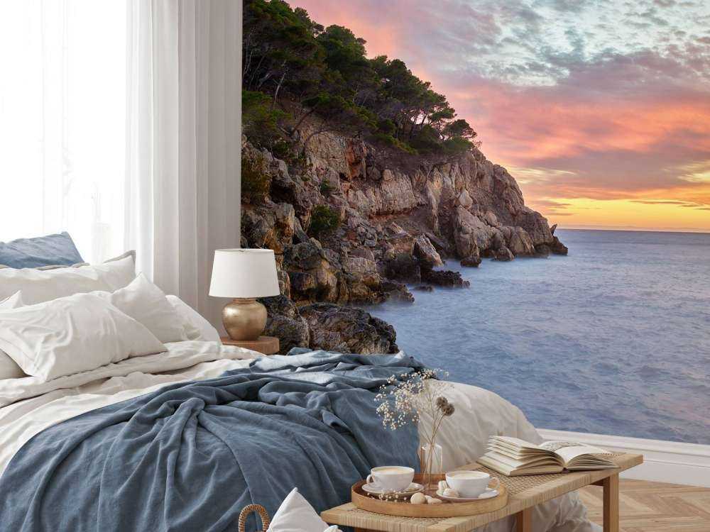 Kolorowy zachód słońca