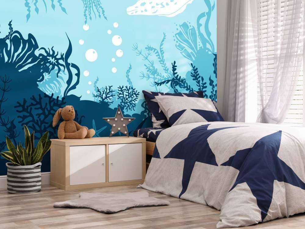 Niebieski podwodny świat