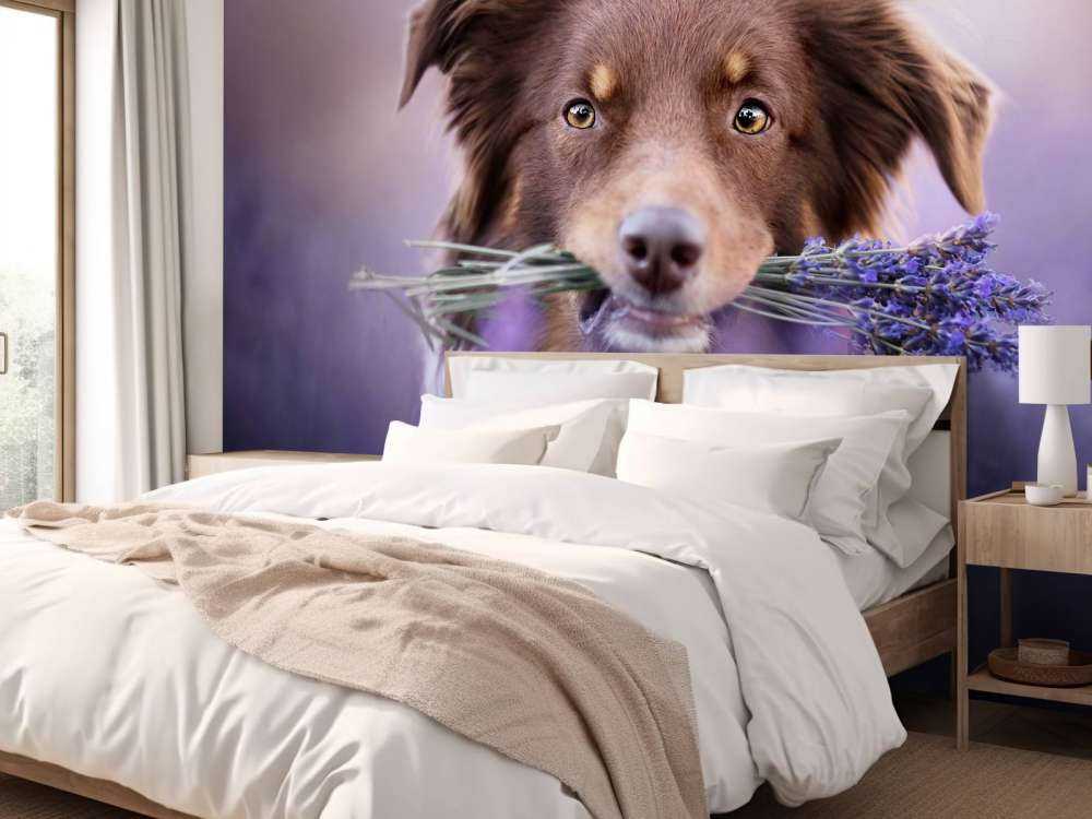 Pies z lawendą