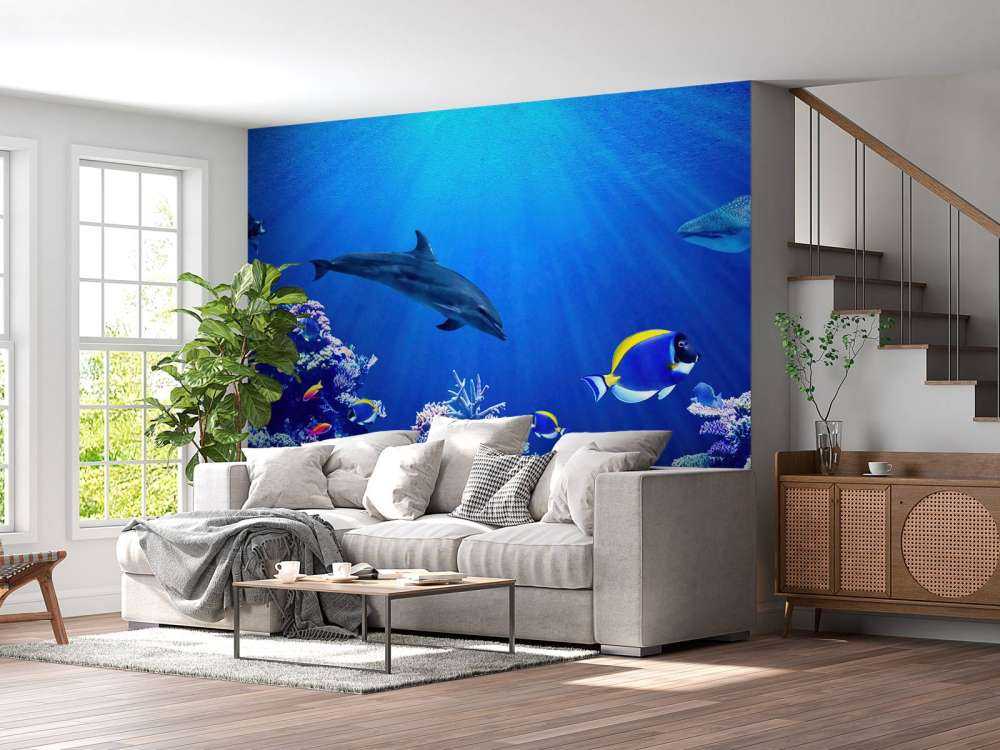 Podwodny niebieski świat 