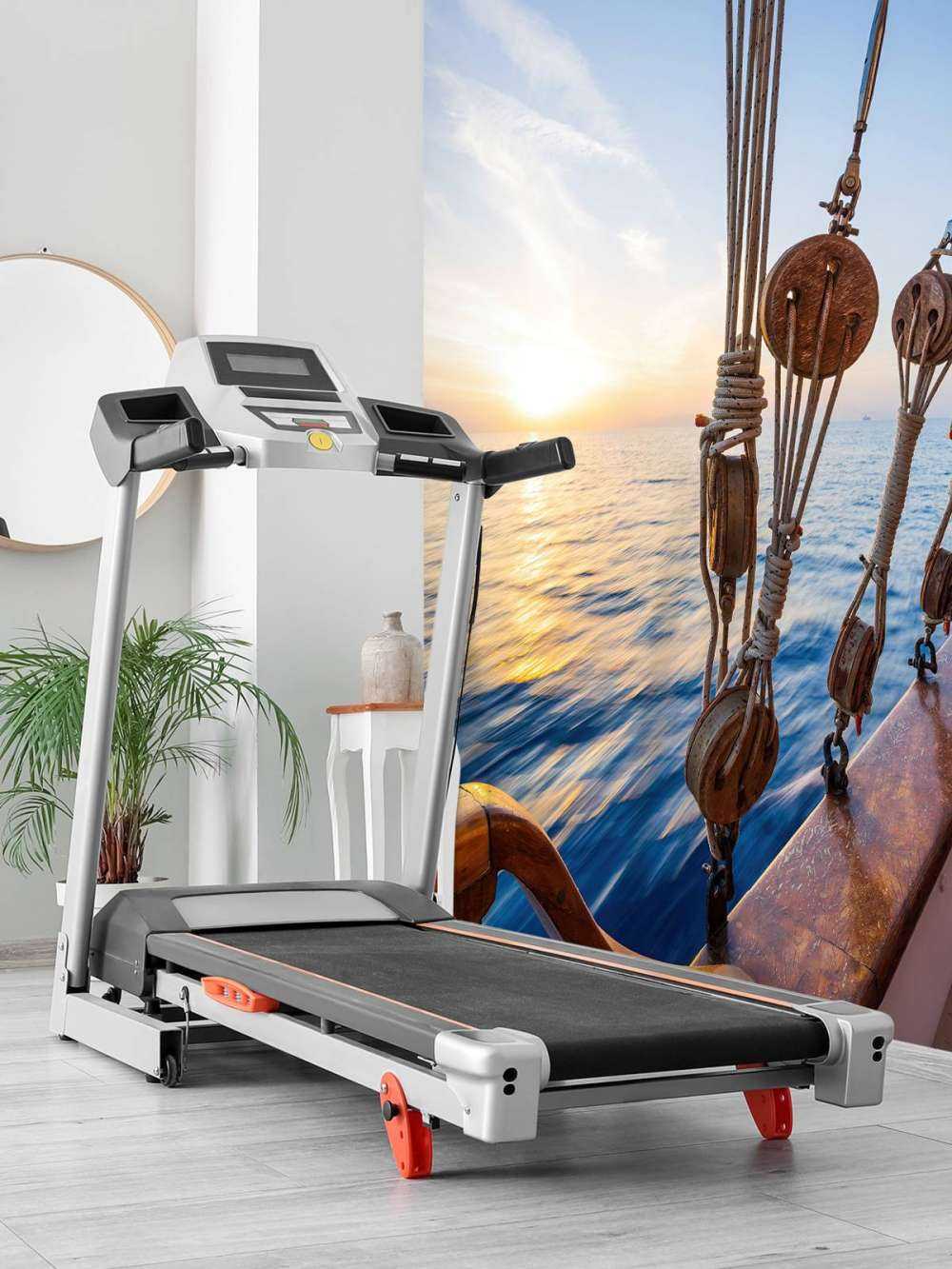 Żaglówka o zachodzie słońca