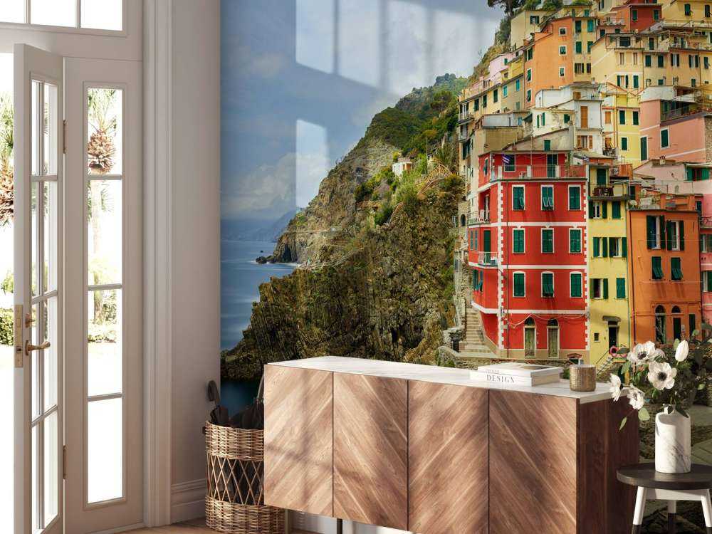 Włoskie domki na wybrzeżu