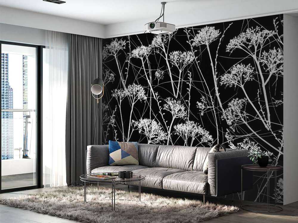 Sylwetka suszonych roślin