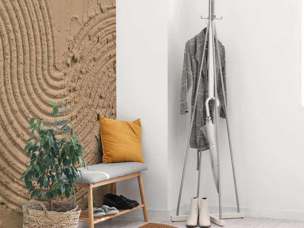 Sztuka strukturalna w kolorze złotego brązu