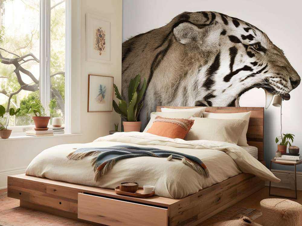 Ryczący tygrys offwhite