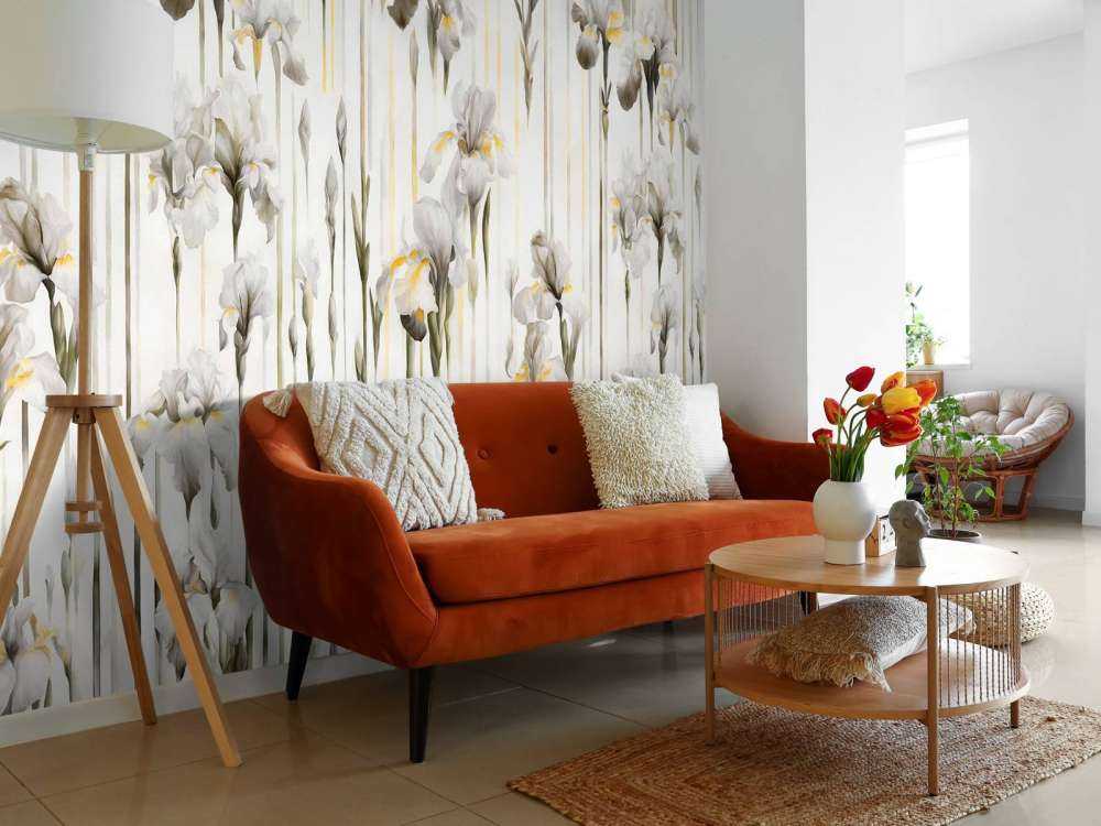 Irysy i paski bezszwowe sepia