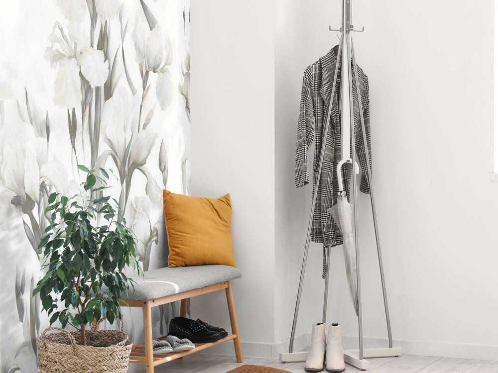 Irysy Tańczą Bezszwowo Ciepły Beż