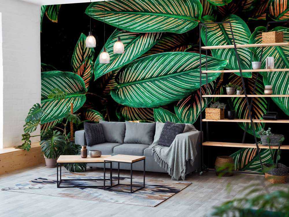 Abstrakcyjne zielone liście