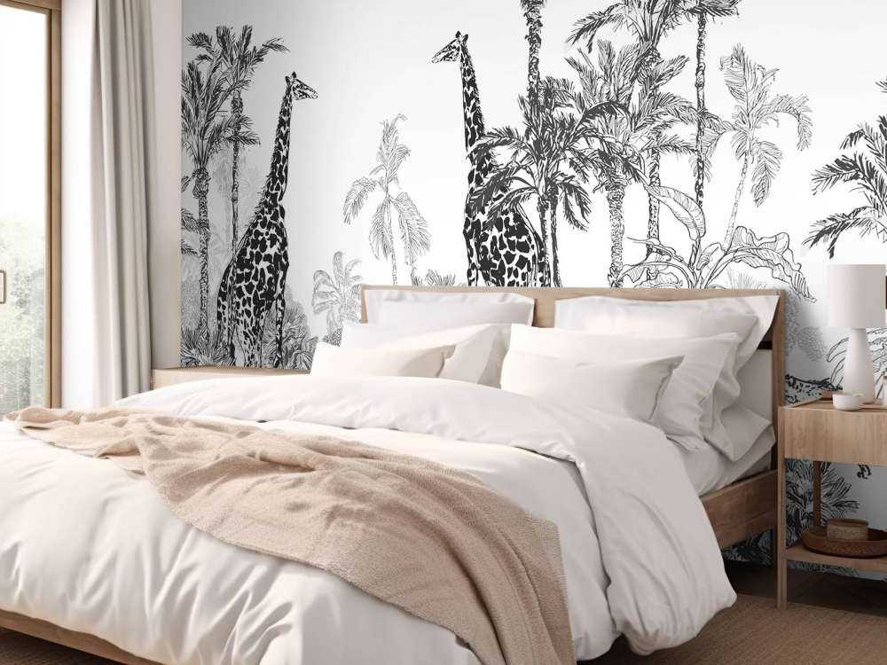 Naszkicowane zwierzęta w dżungli