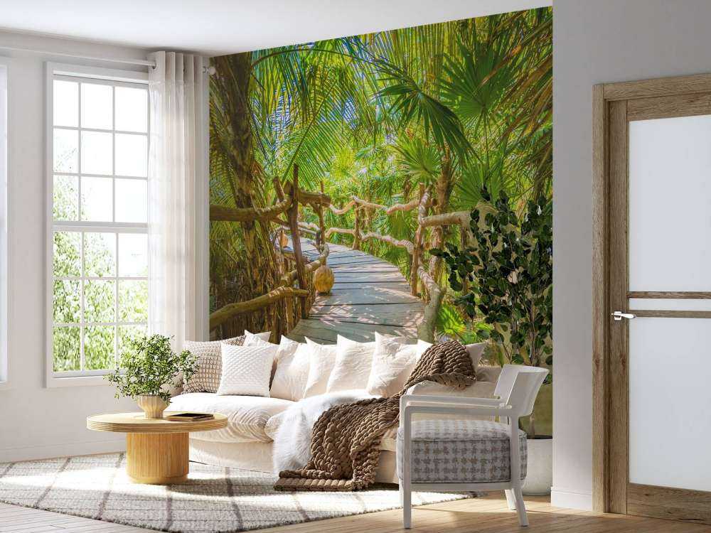 Most w tropikalnej dżungli