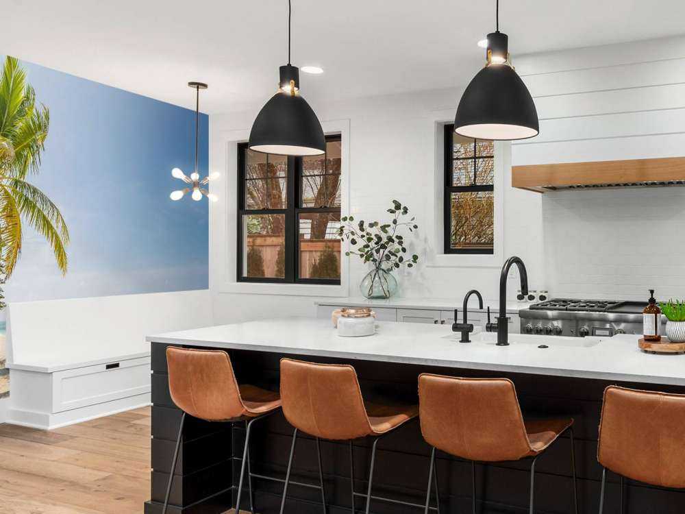 Tropikalna plaża z huśtawką