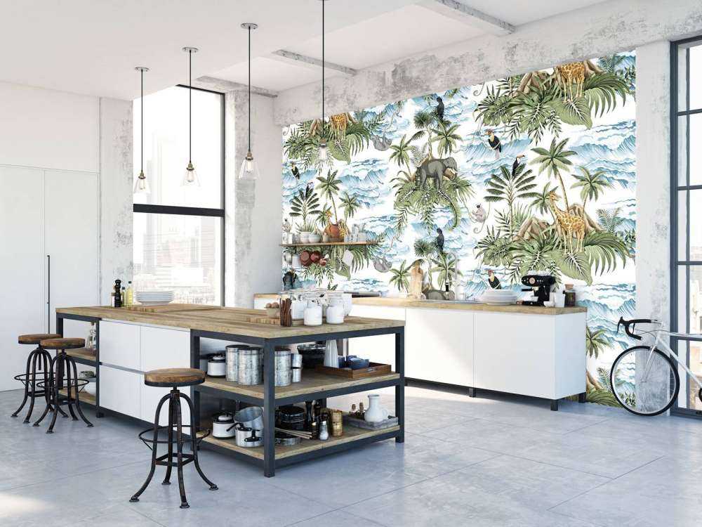 Zwierzęta między liśćmi