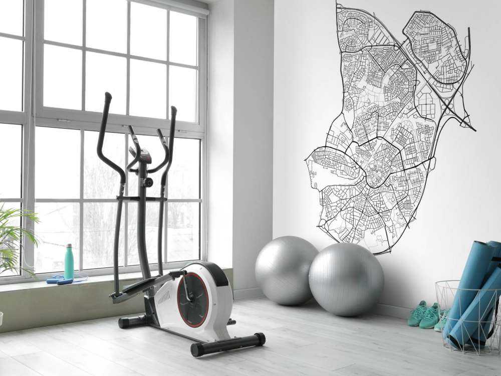 Mapa Amersfoort, biała