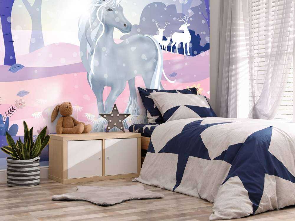 Jednorożec w śniegu