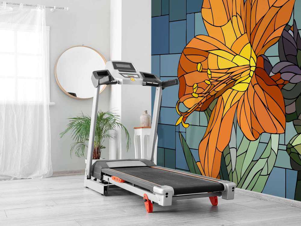 Kolorowy pomarańczowy kwiat