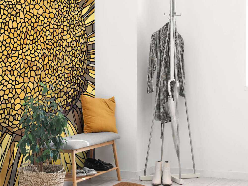 Żółty kwiat rumianku