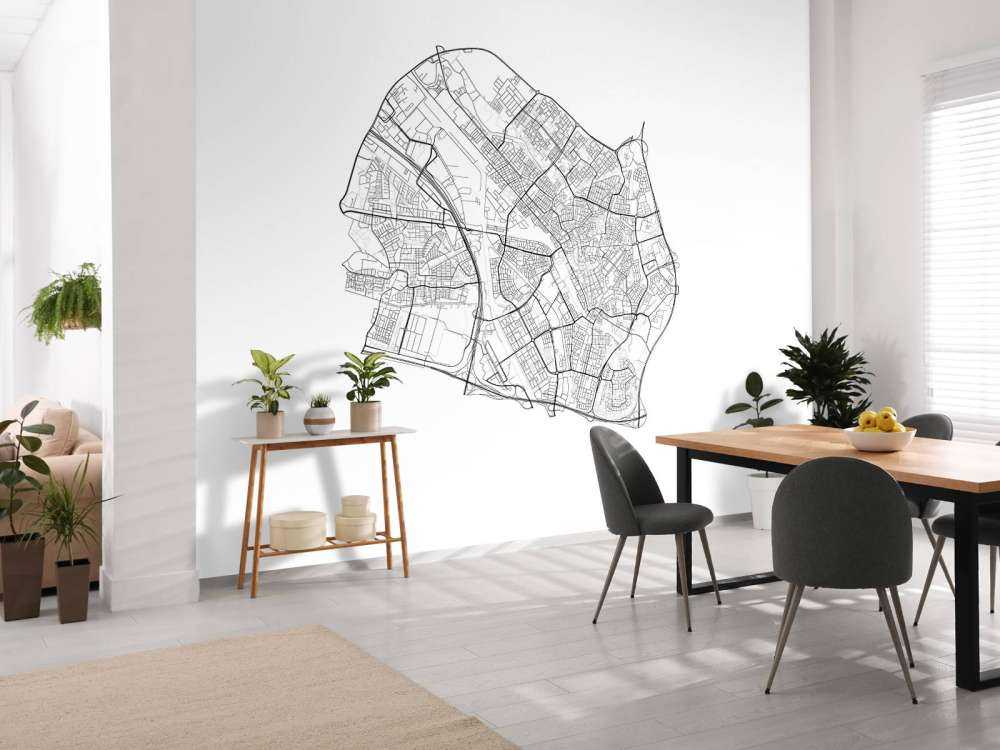 Mapa Utrechtu, biała