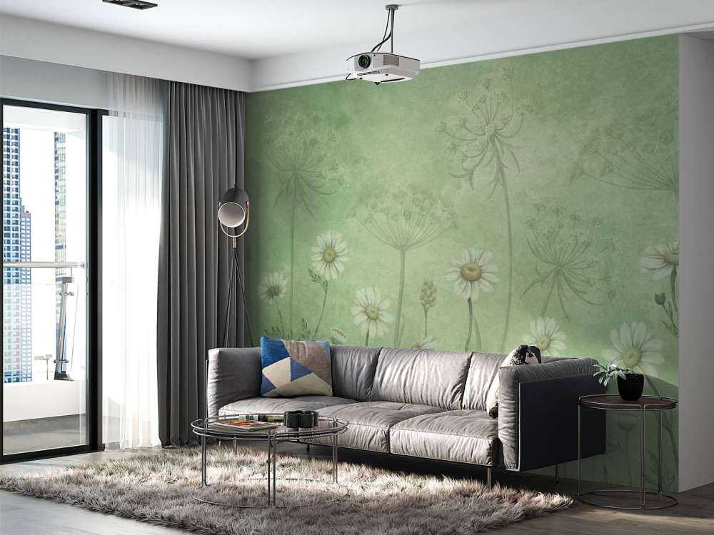 Dazzling Daisies - Green