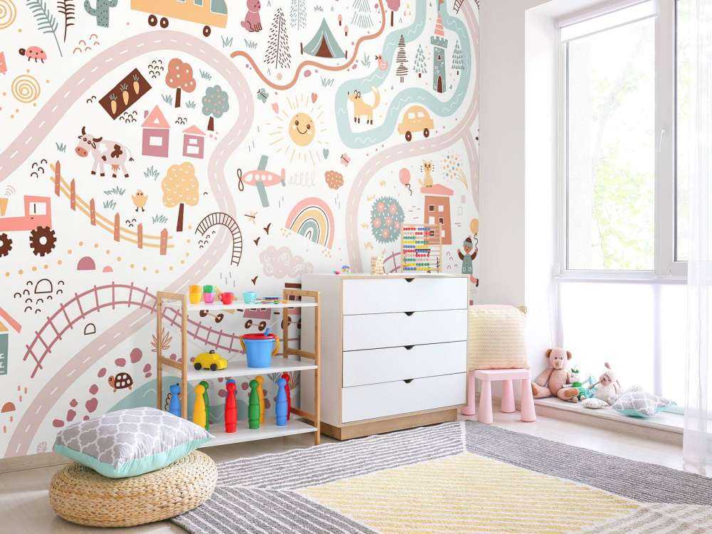 Dziecięca mapa świata