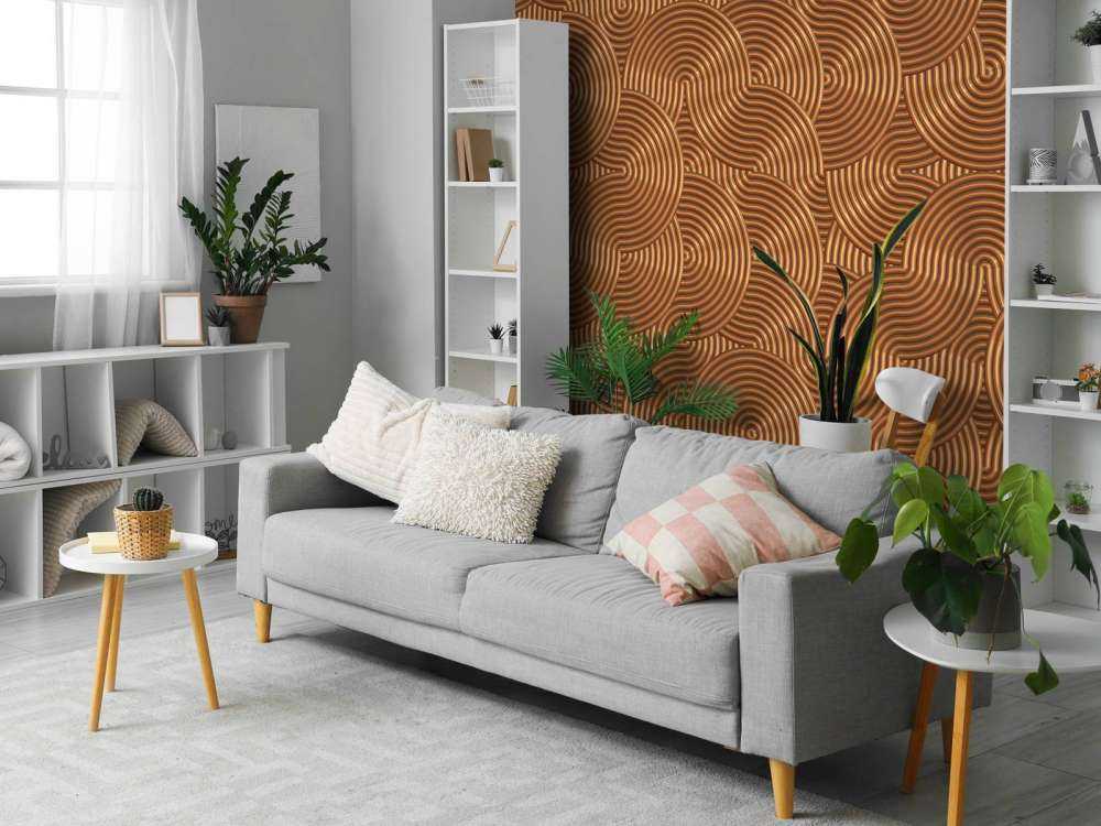 Metaliczne tło z okręgami