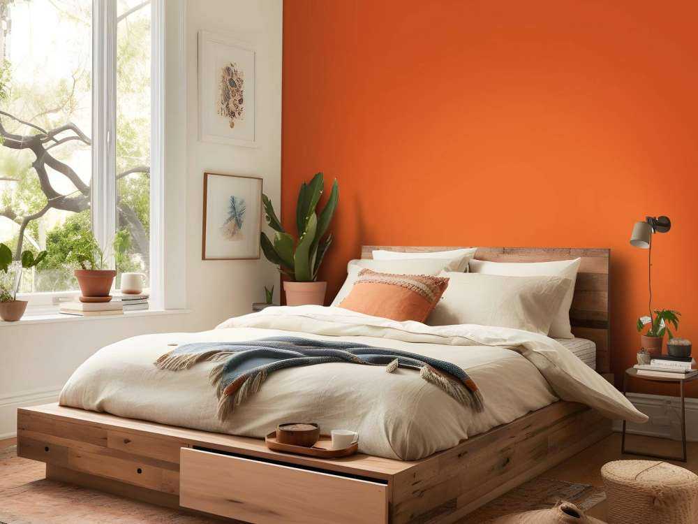 Ciemny pastelowy pomarańcz