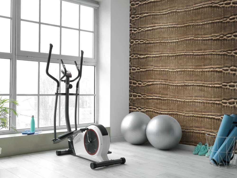 Brązowa skóra krokodyla