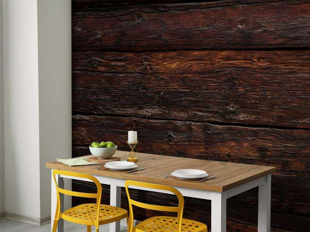 Ciemne, palone drewno