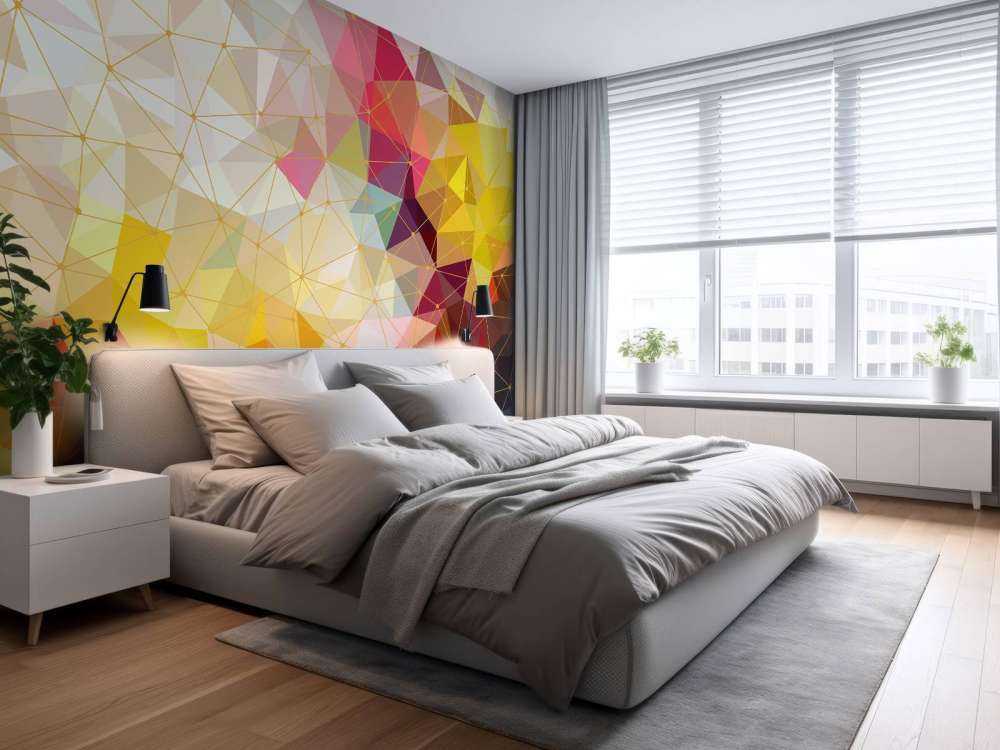 Druk kolorowych trójkątów