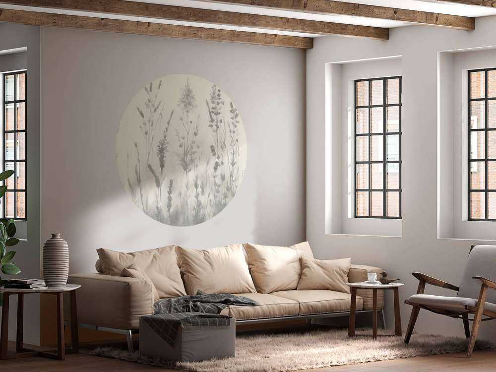 Lawendowa Polana Bezszwowa Kremowa Biała