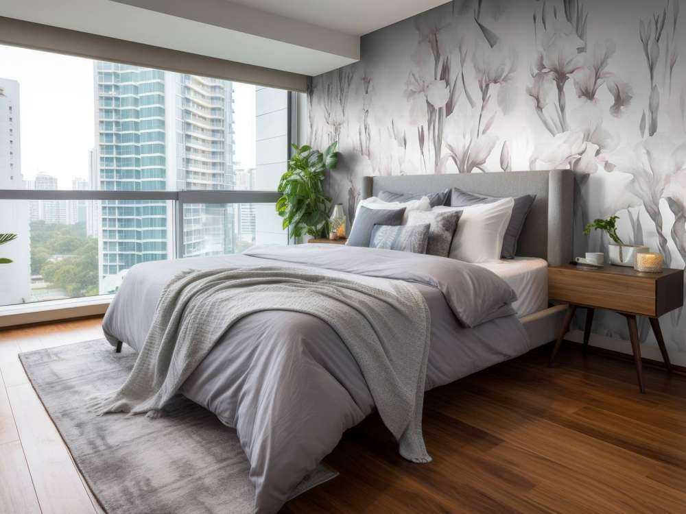 Irysy Tańczą Bezszwowo Miękki Szary