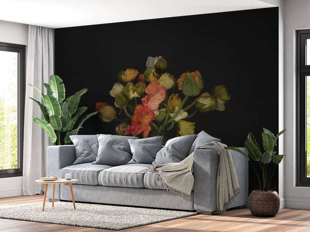 Malowniczy bukiet kwiatów