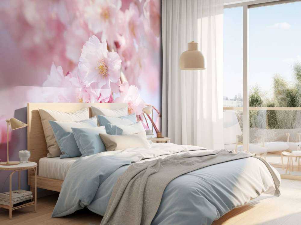 Zbliżenie na różowe kwiaty