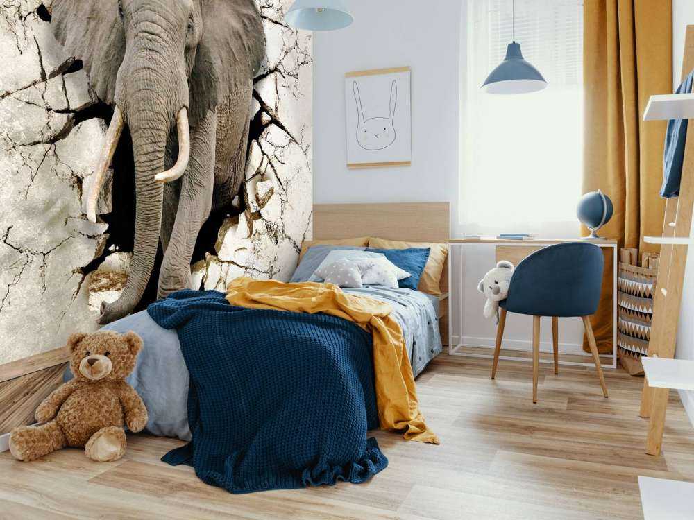 Wielki słoń z muru