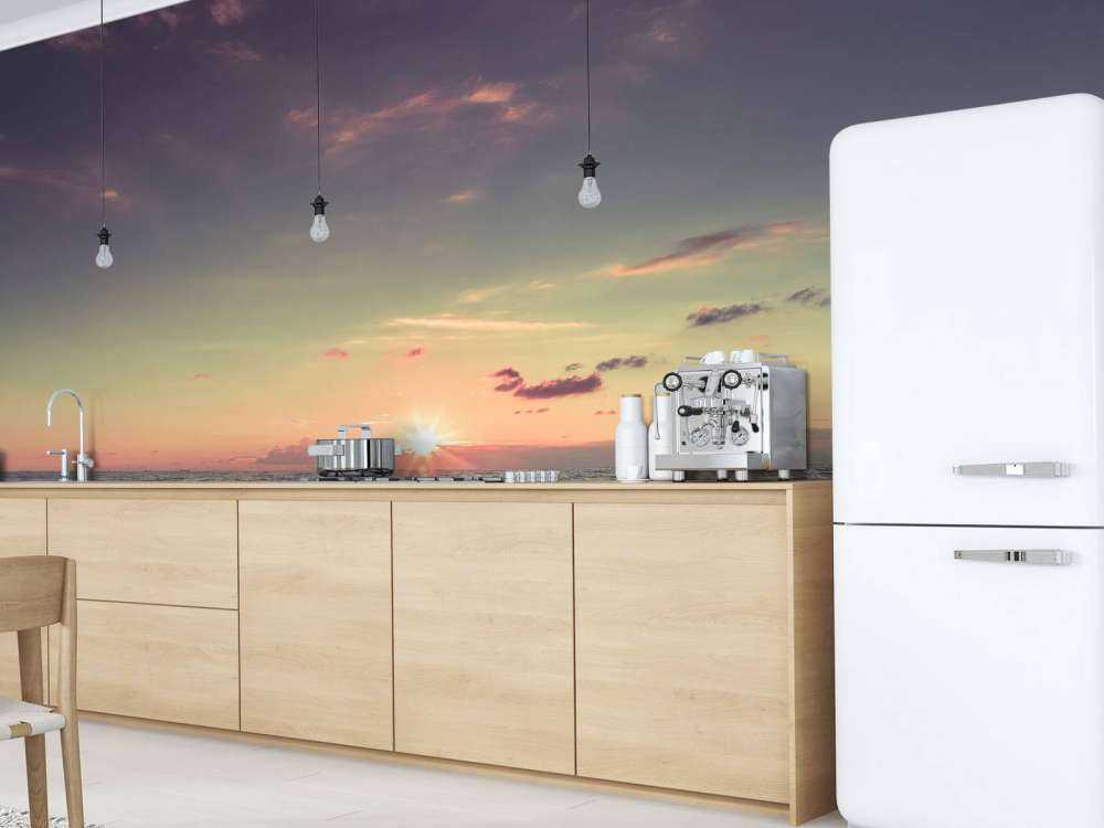 Piękny zachód słońca