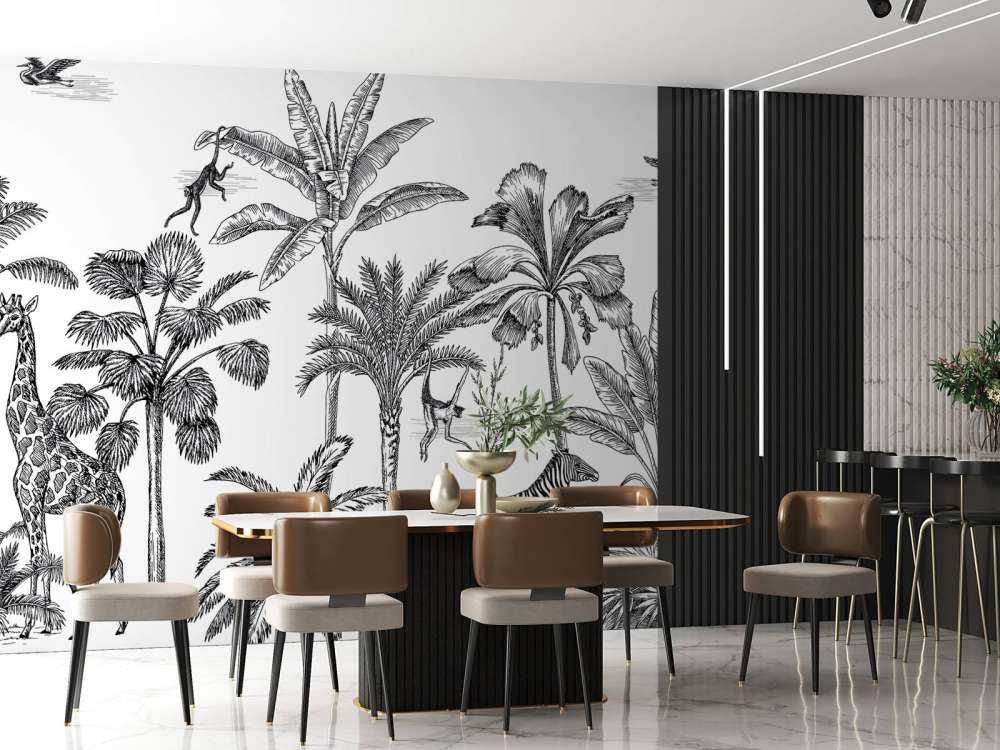 Tropikalna dżungla zwierząt