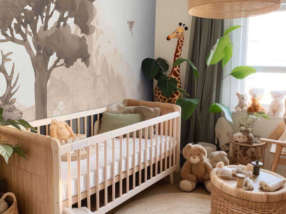 Zwierzęta leśne w kolorze taupe