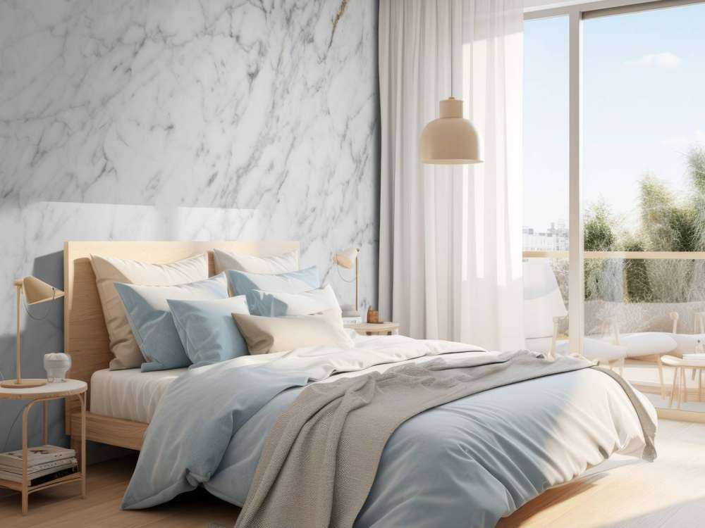 Marmur o jasnej fakturze